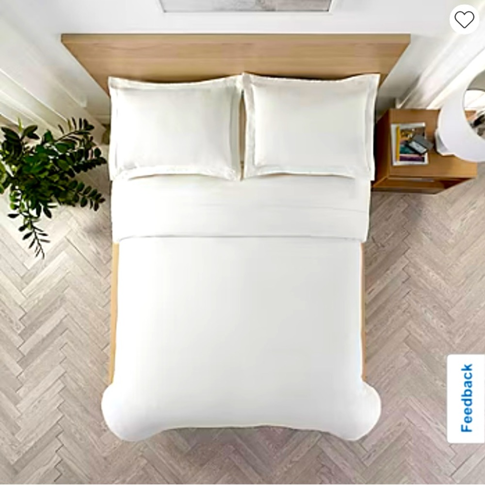 Serta® Supersoft Cooling 3-pc. Duvet Cover Set| Snow White| Full/Queen